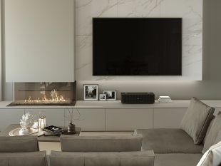 Дизайн гостиной в новострое фото