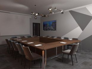 Оформление интерьера зала для совещаний