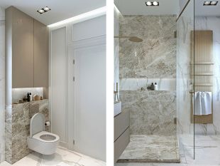 Идеи оформления ванной комнаты в песочных тонах