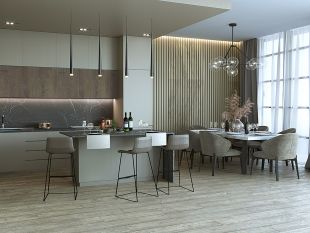 кухня в пастельных тонах картинка