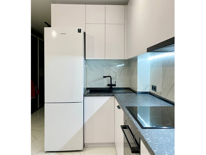 красивая белая кухня из дсп на заказ